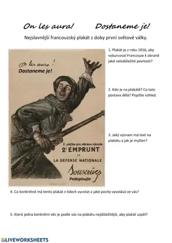 Plakát z první světové války