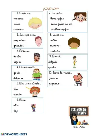 Comprensión descripción física