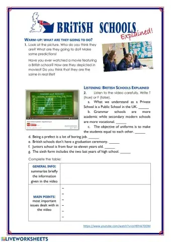 British schools: explained!