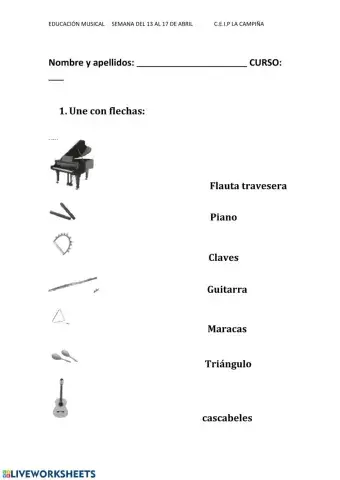 Familias de instrumentos musicales