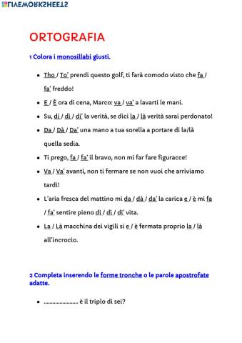 Test di ortografia 2