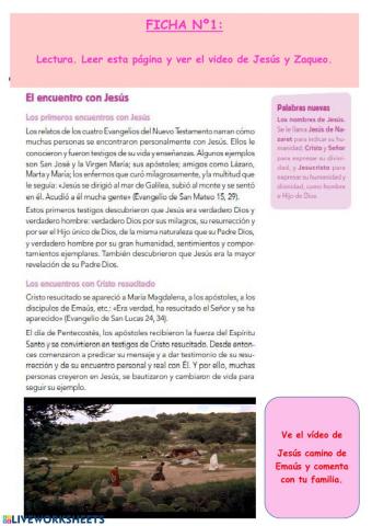 El Encuentro con Jesús.5º de Primaria