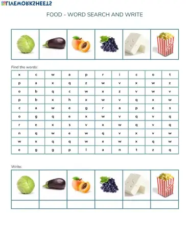 Food Wordsearch
