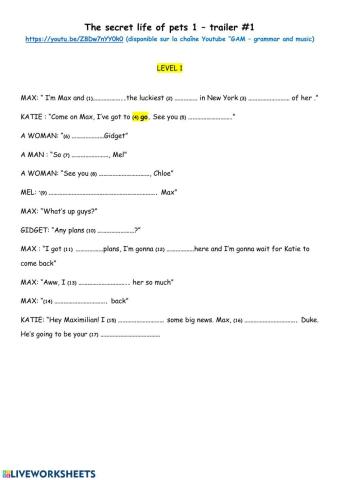 Watch listen and complete