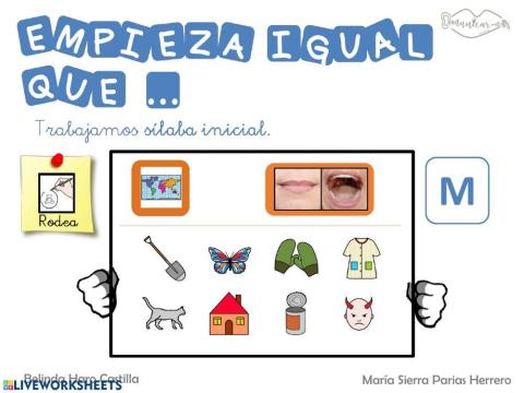 EMPIEZA POR SÍLABAS CON M