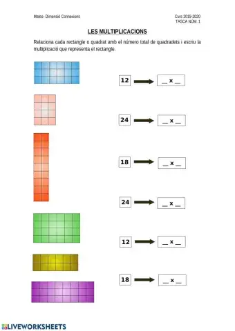Multiplicacions i rectangles