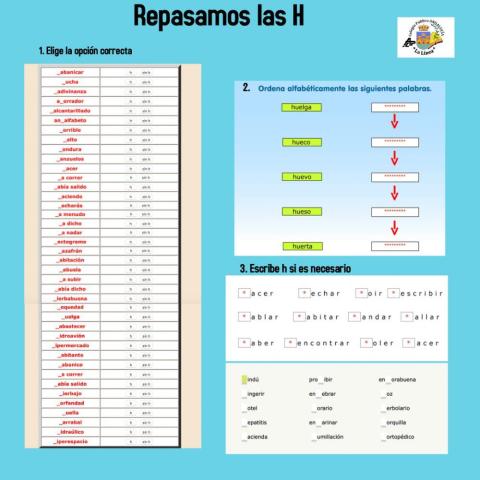 Repaso de la H