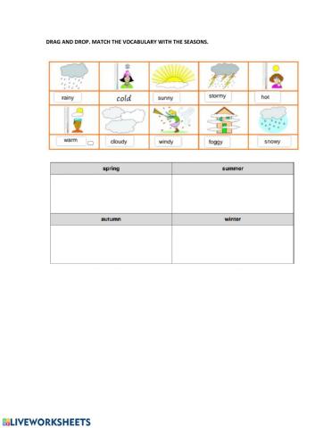 Weather - drag and drop