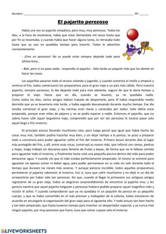 El Pajarito Perezoso