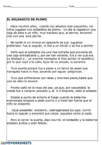 El soldadito de plomo