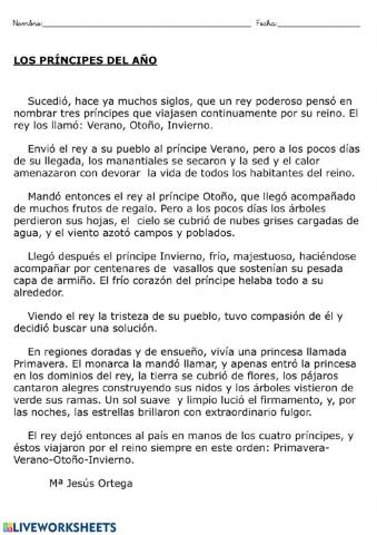 Los príncipes del año