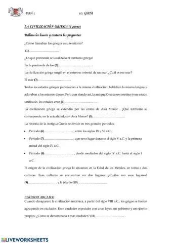 (1 ESO) La civilización griega (1)