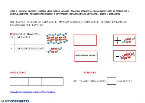 Problema : addizione o sottrazione?