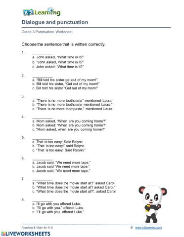 Dialogue and Punctuation