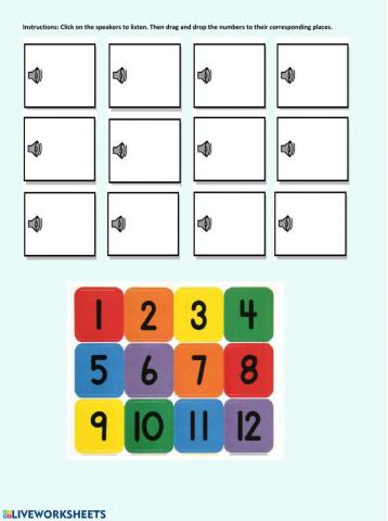 4 liveworksheet. Numbers 1 to 12. Numbers 1-12 Worksheets. 1-12 Worksheets. Numbers 1-10 LIVEWORKSHEETS.