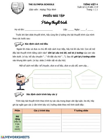 Ý tưởng thuyết trình