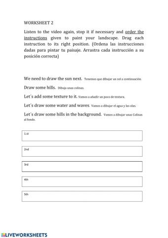 Draw a landscape instructions