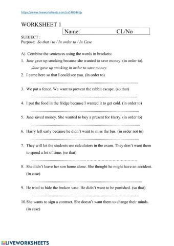Adverb Clauses Worksheet 1