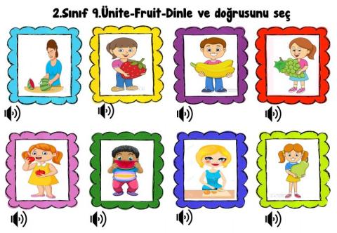 Fruits listen and choose