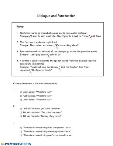 Dialogue and Punctuation