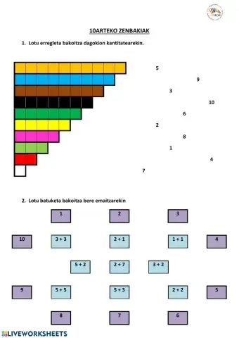 10 arteko zenbakiak