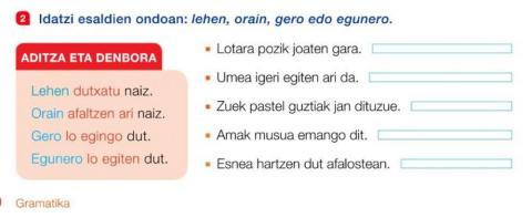 Aditza eta denbora lh2