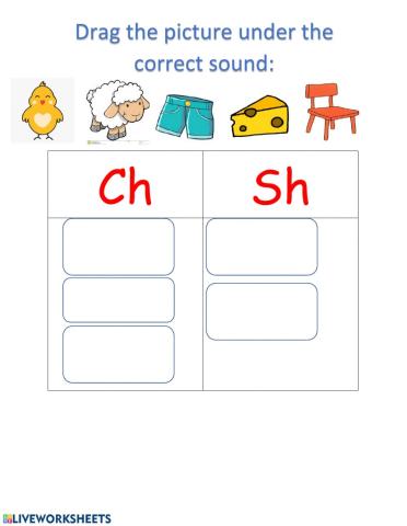 Ch sh diagraphs