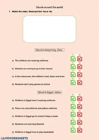 Schools around the world