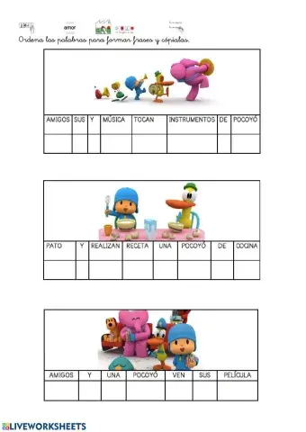 Foma frases y cópialas