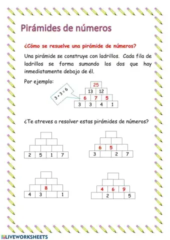 Pirámide de números