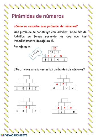 Pirámide de números