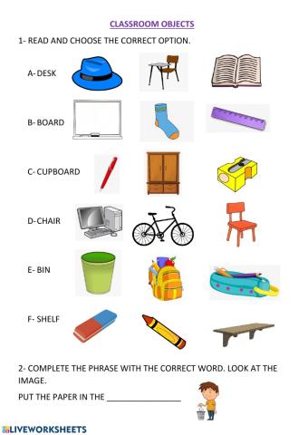 Classroom objects