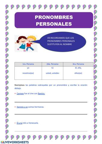 Pronombres Personales