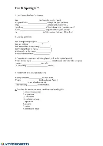 Тест8 Spotlight 7