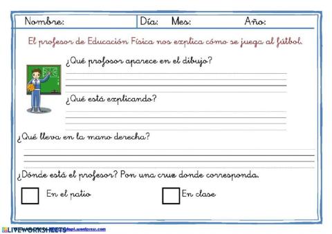 Lectura comprensiva corta