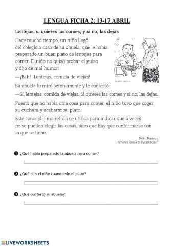 Comprensión lectora