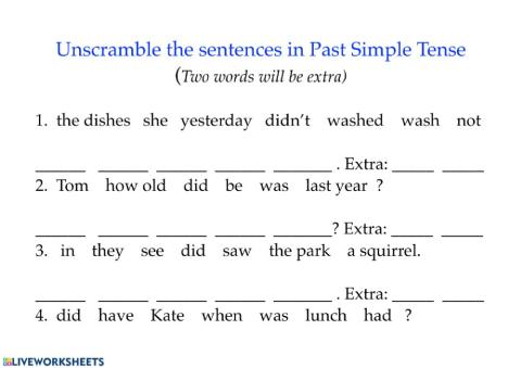 Past Simple Tense