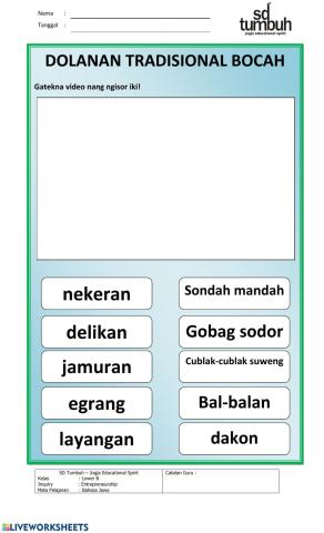 Tugas Dongeng Bahasa Jawa 4C