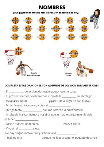 Nombres concretos y abstractos