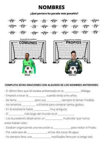 Nombres comunes y propios