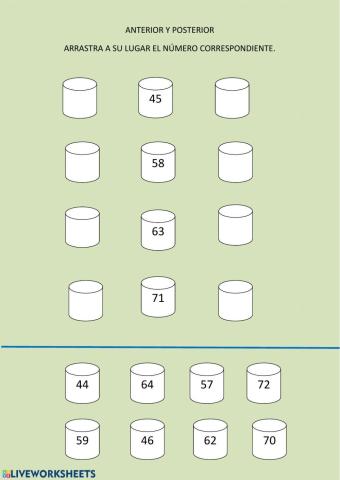 Anterior y posterior
