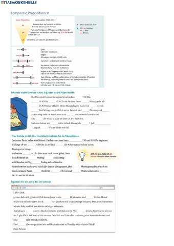 Temporale Präpotisionen