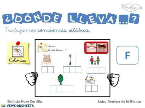 ¿Dónde lleva?...F?