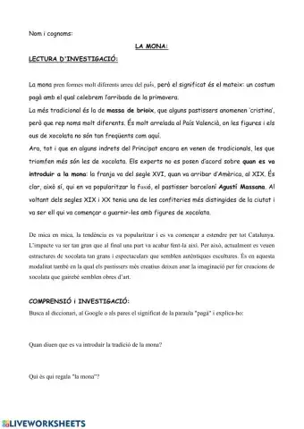 Investigació de la Mona