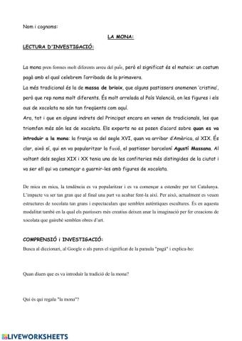 Investigació de la Mona