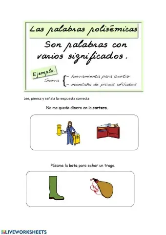 Palabras Polisémicas