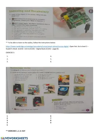 Computers vocabulary