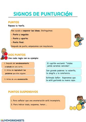 Signos de puntuación Super
