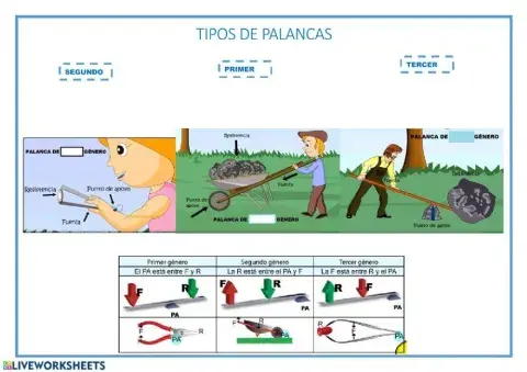 Tipos de palancas