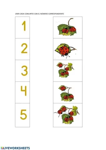 Asociar número con cantidad